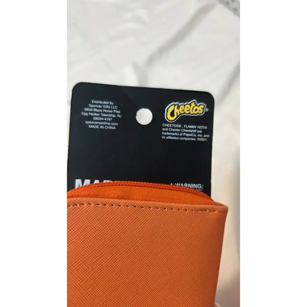 Cheetos Flamin Hot Crunchy Wallet Wristlet Chester Cheetah NWT Zip